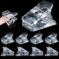 Beloving clips para uñas transparentes de 10 piezas para curado estable.