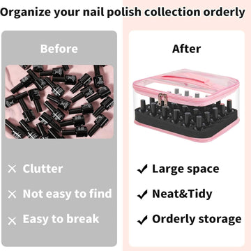 Beloving espuma removible para esmaltes, permite reconfigurar el espacio para herramientas de manicura.
