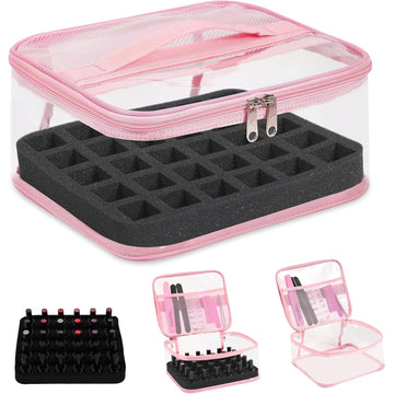 Beloving organizador de esmaltes transparente para 30 botellas, almacenamiento claro y acceso rápido.