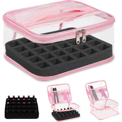 Beloving organizador de esmaltes transparente para 30 botellas, almacenamiento claro y acceso rápido.