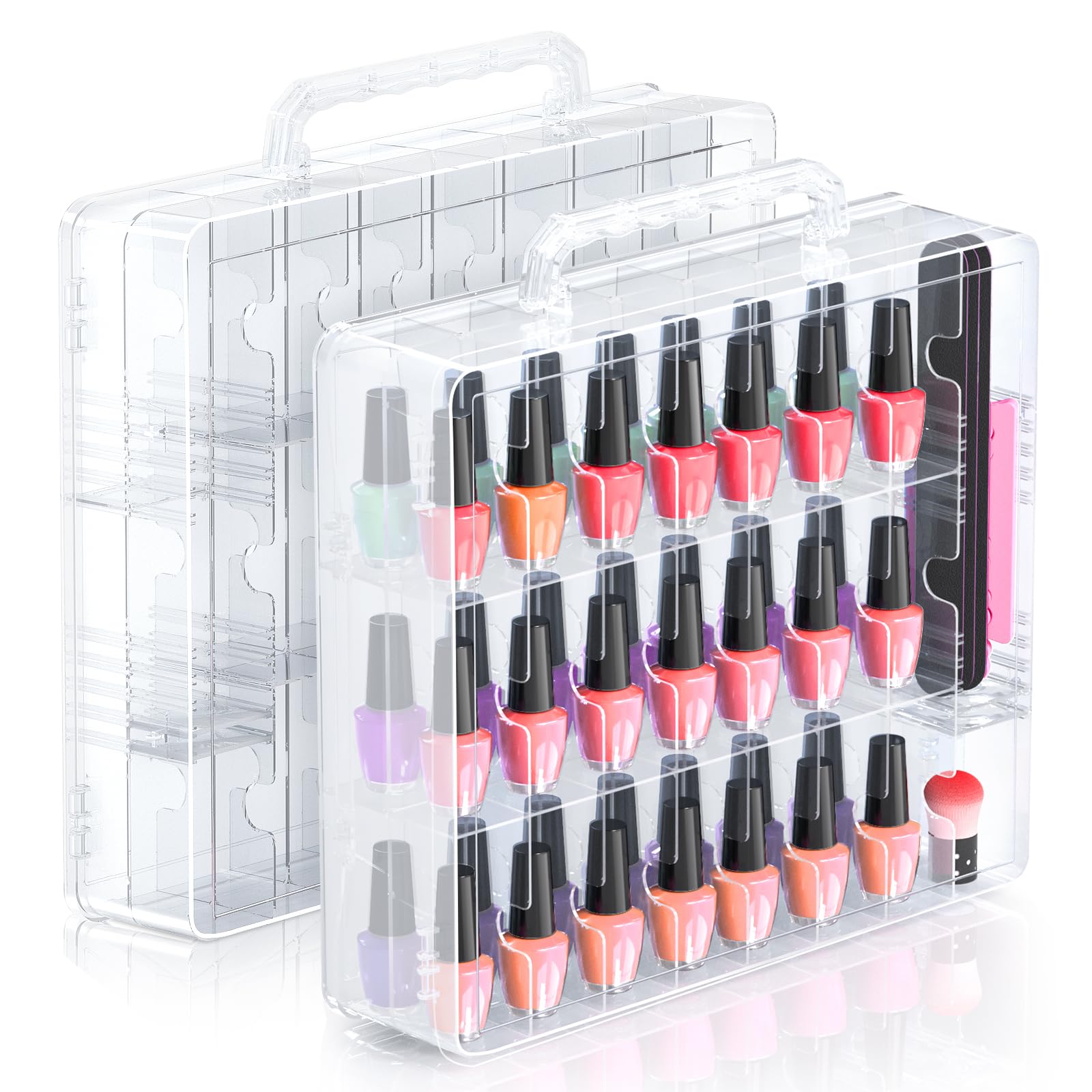 Beloving organizador-pinturas-48-botellas-frente facilita ver colores de un vistazo