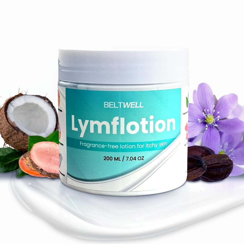 Beltwell Lymflotion bouteille 200 ml prêt à l’emploi et hydratante.