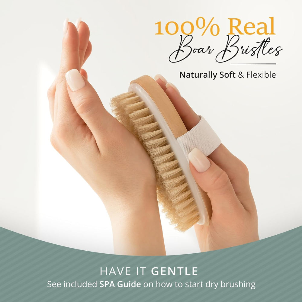 Belula cepillo corporal para lograr brillo natural de la piel