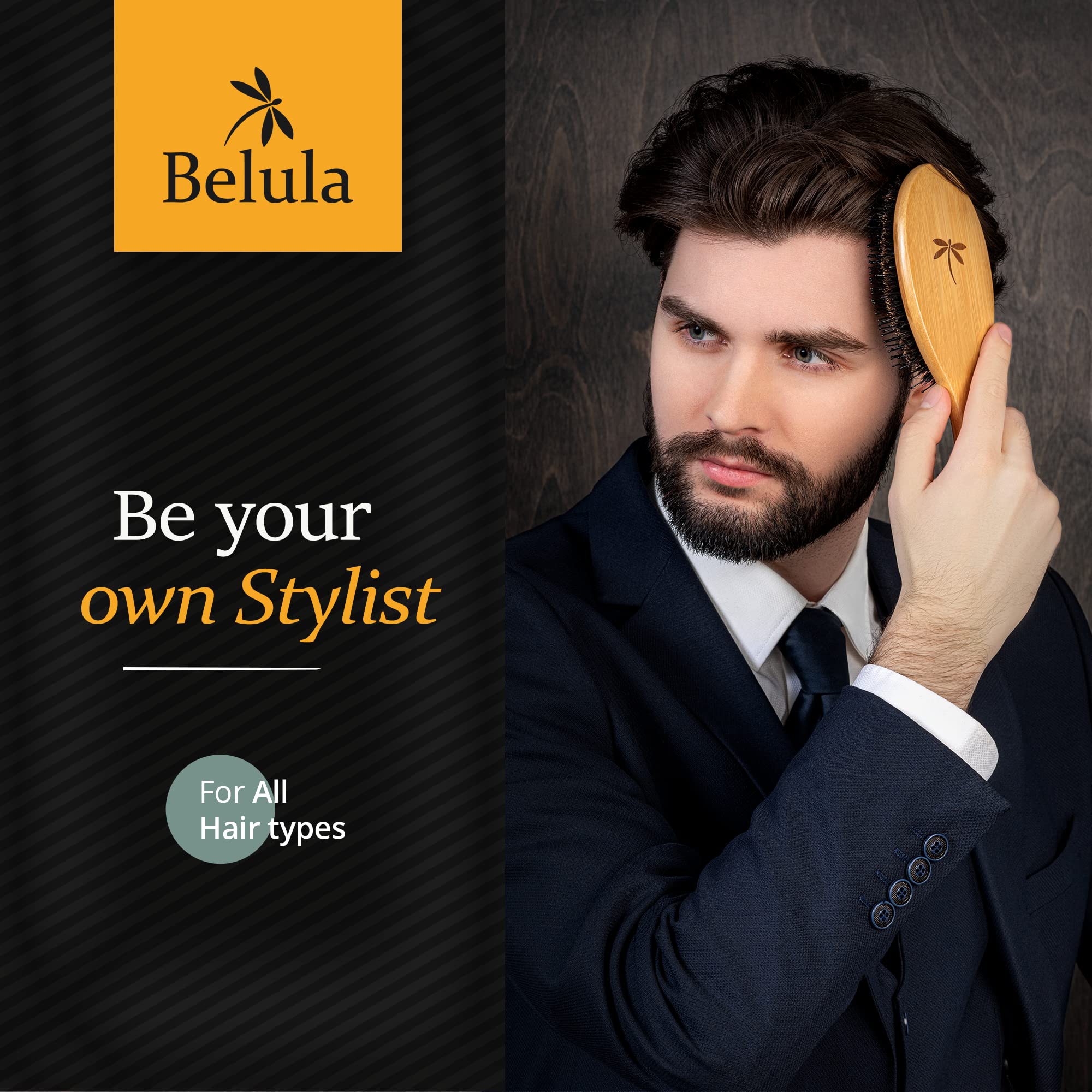 Belula detalles materiales naturales: cerdas flexibles y puntas de nylon.