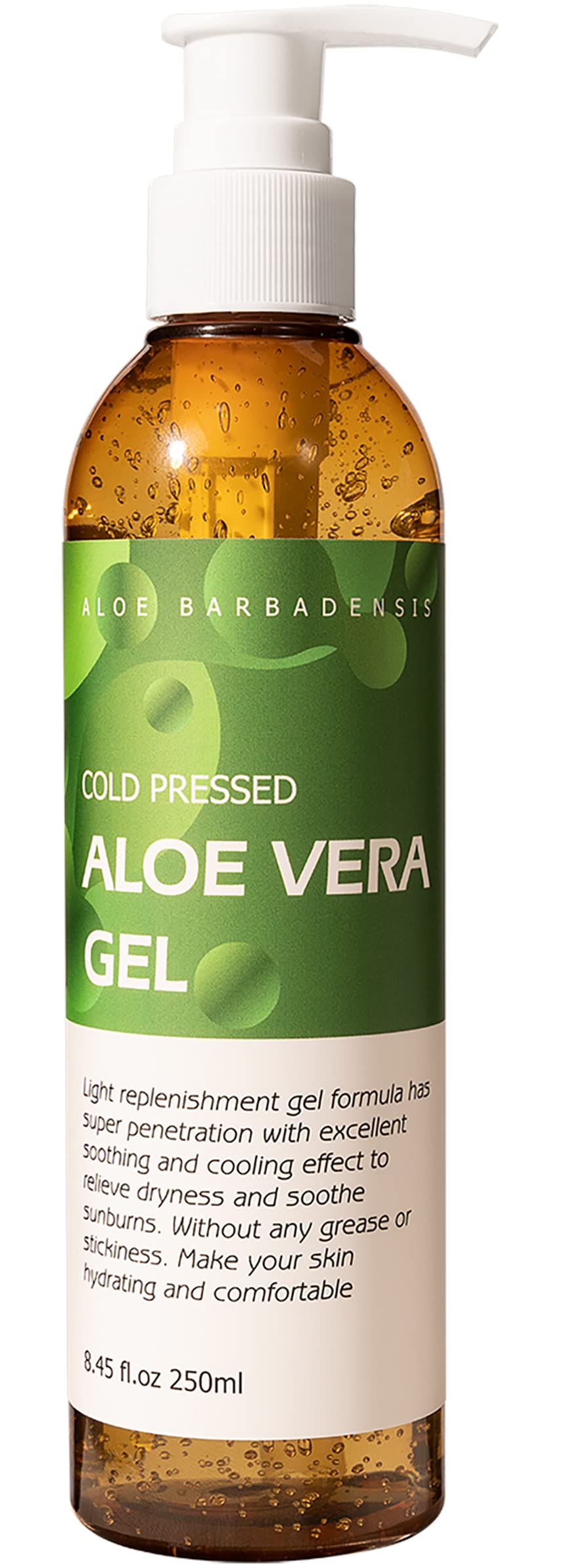 Benatu Aloe Vera Gel, botella frontal, hidratación suave para la piel.