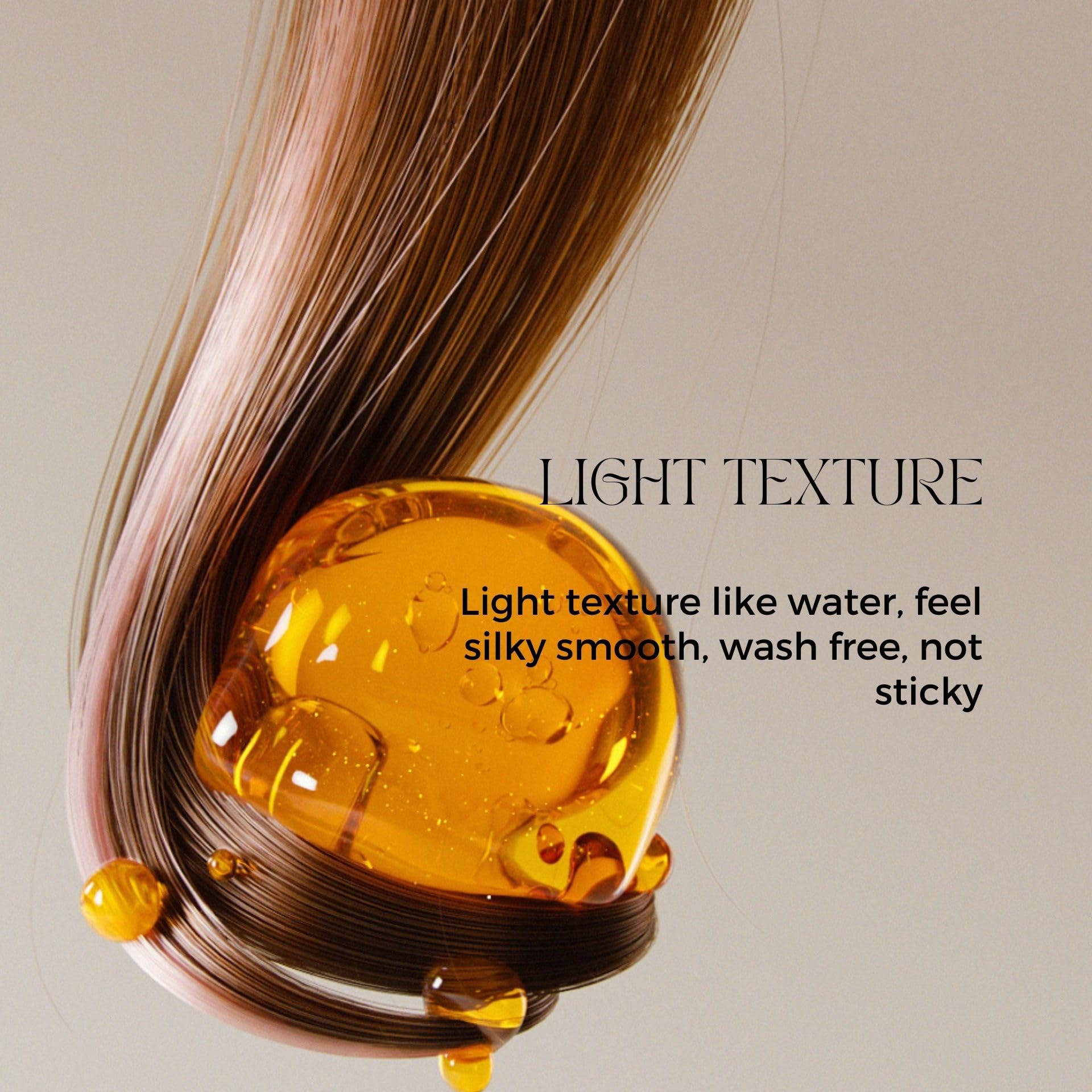 Aplicación suave para cabello encrespado sin alcohol.