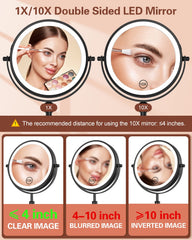 Espejo Benbilry de 7 pulgadas para visión amplia en maquillaje.