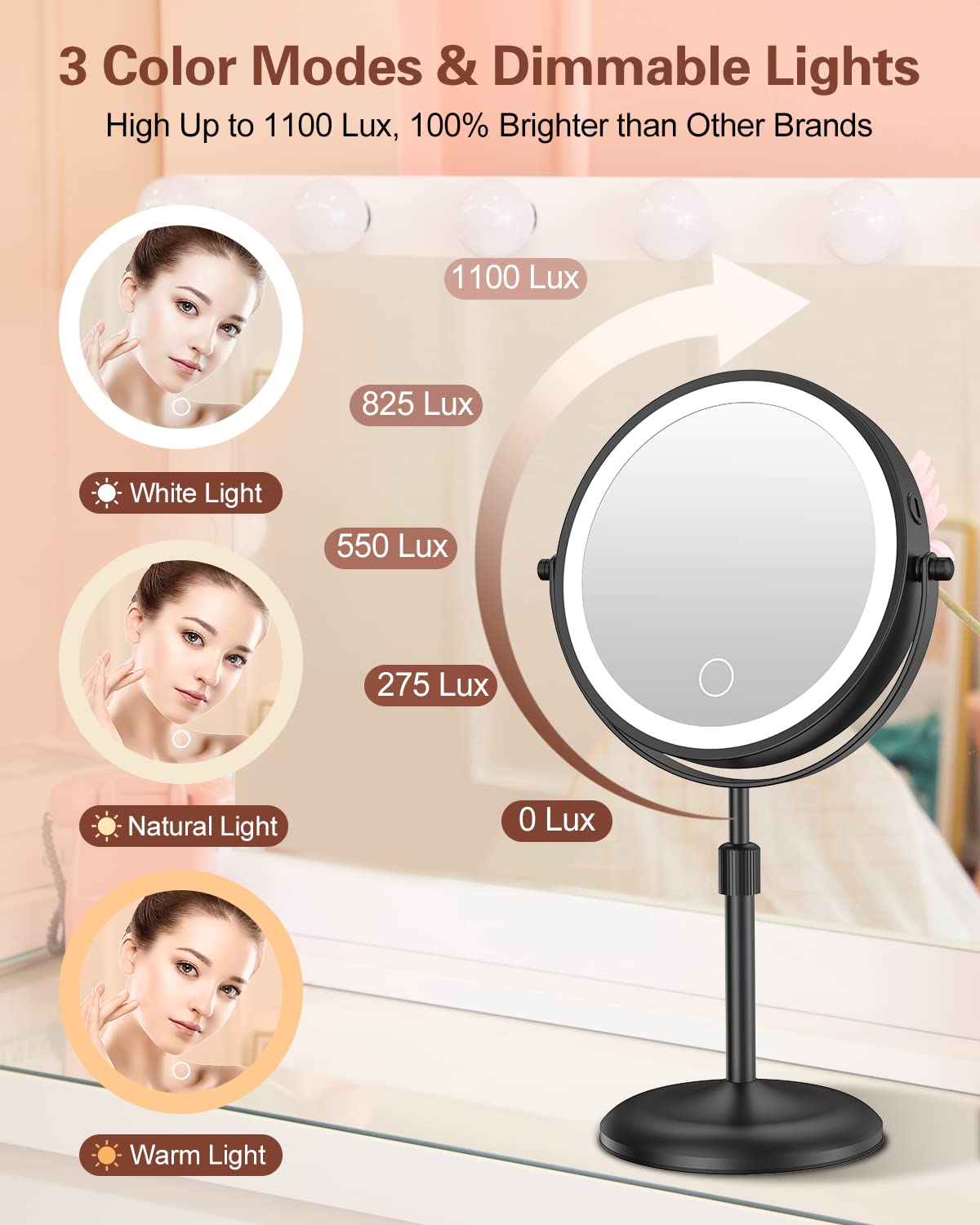 Benbilry ofrece altura ajustable y giro de 360° para comodidad.