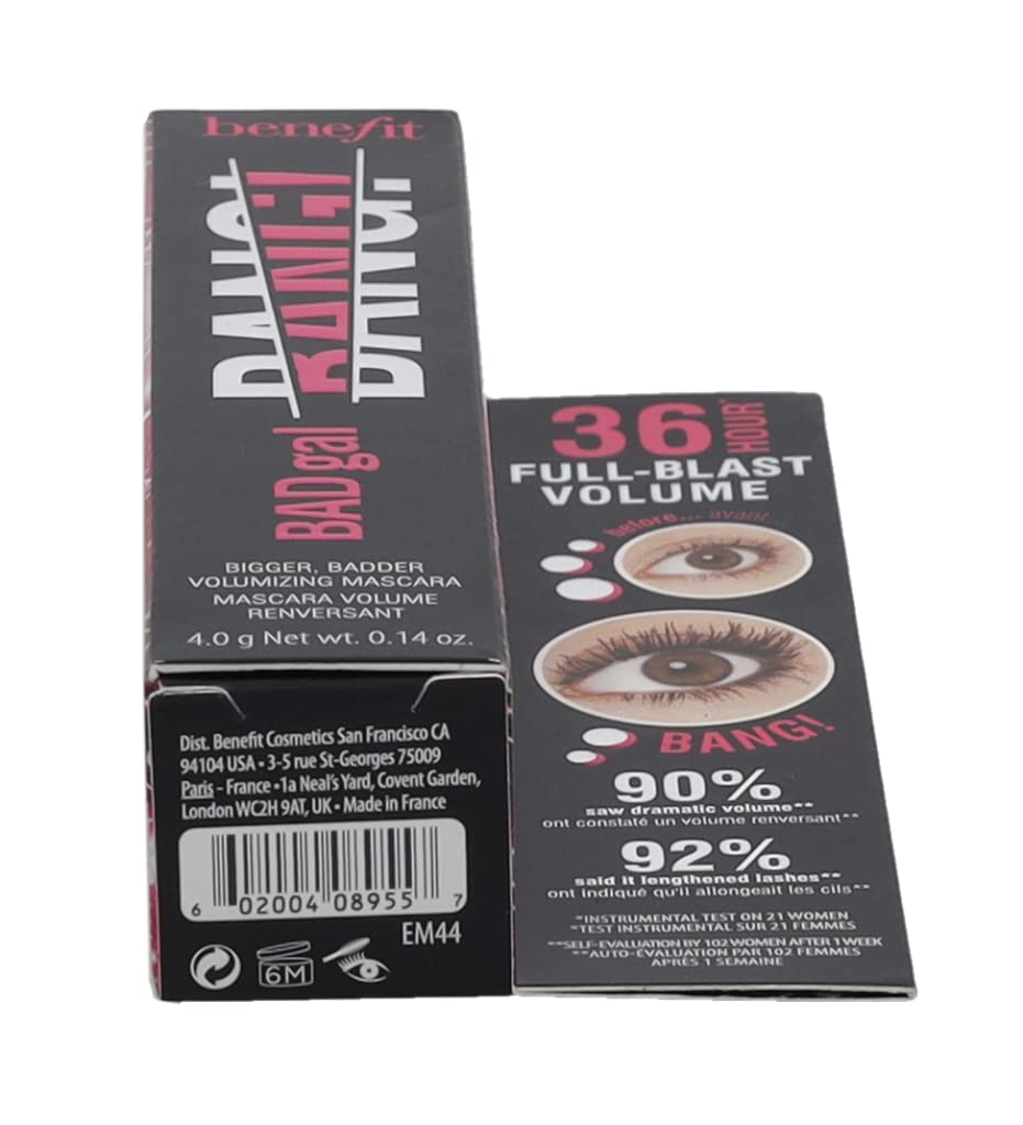 Benefit BADgal Bang Máscara Mini: fórmula con aero-partículas para volumen ligero.