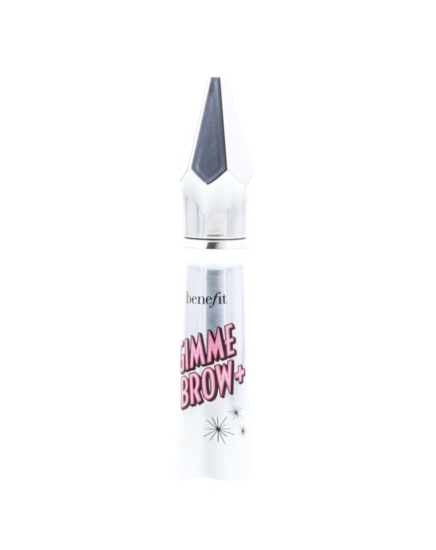 Benefit Gimme Brow+ primer plano de fibras micro visibles para cejas densas.