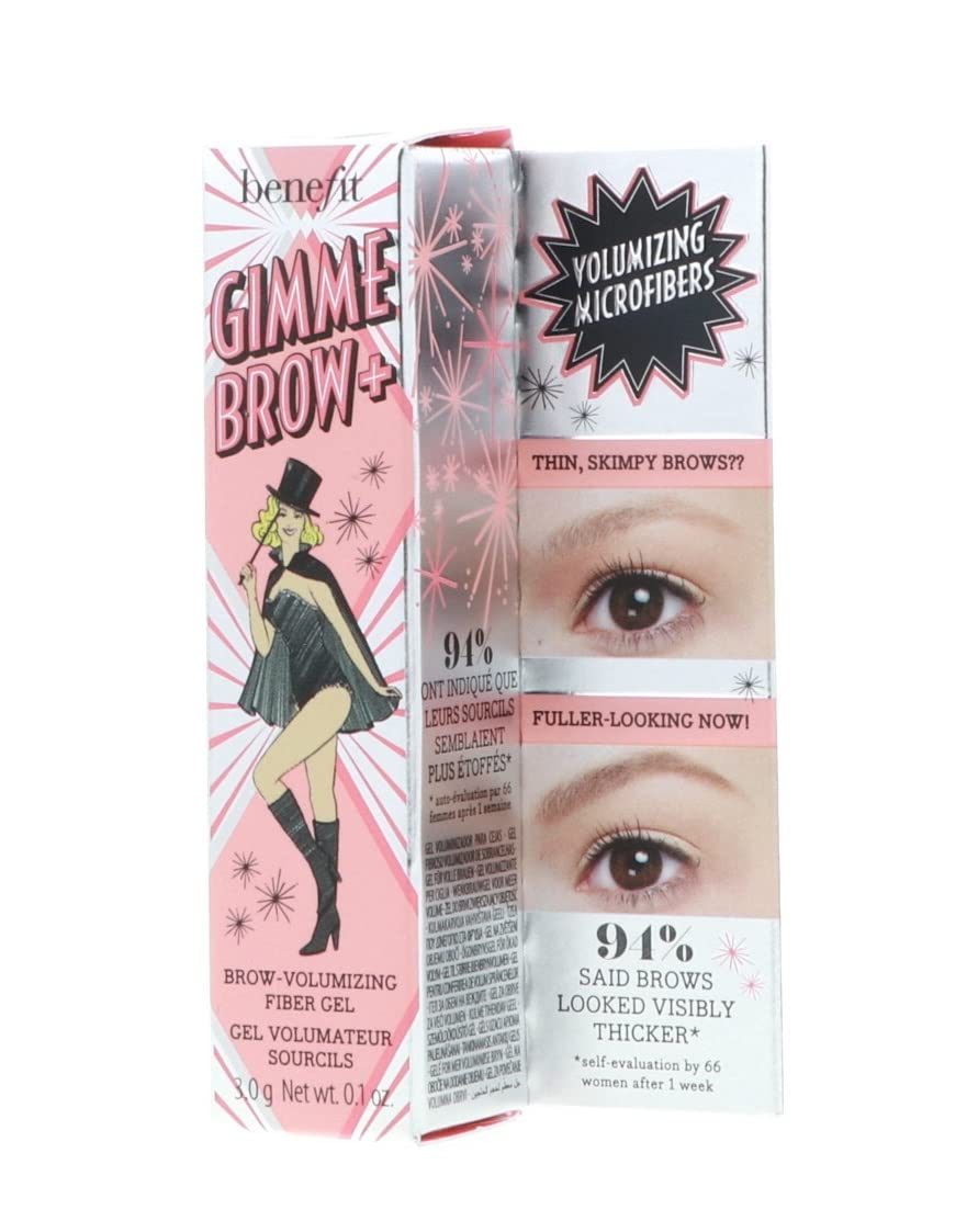Benefit Gimme Brow+ fórmula resistente al agua para un acabado duradero.