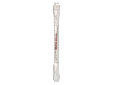 Benefit Goof Proof Brow Pencil 04 built-in spoolie blending brush in action