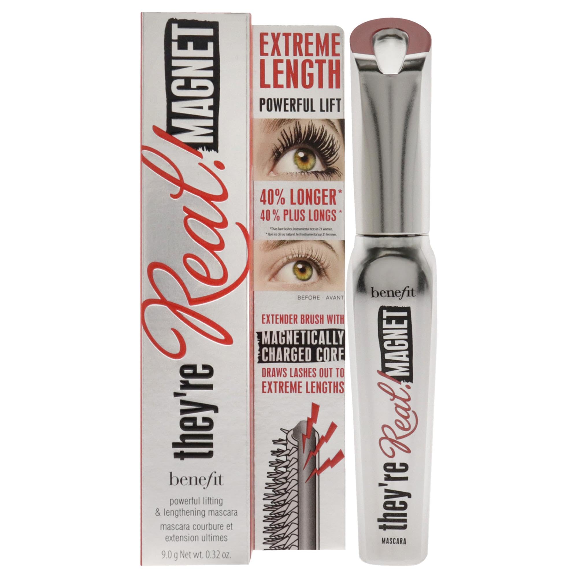 Benefit Mascara Magnétique – longueur extrême avec brosse précise