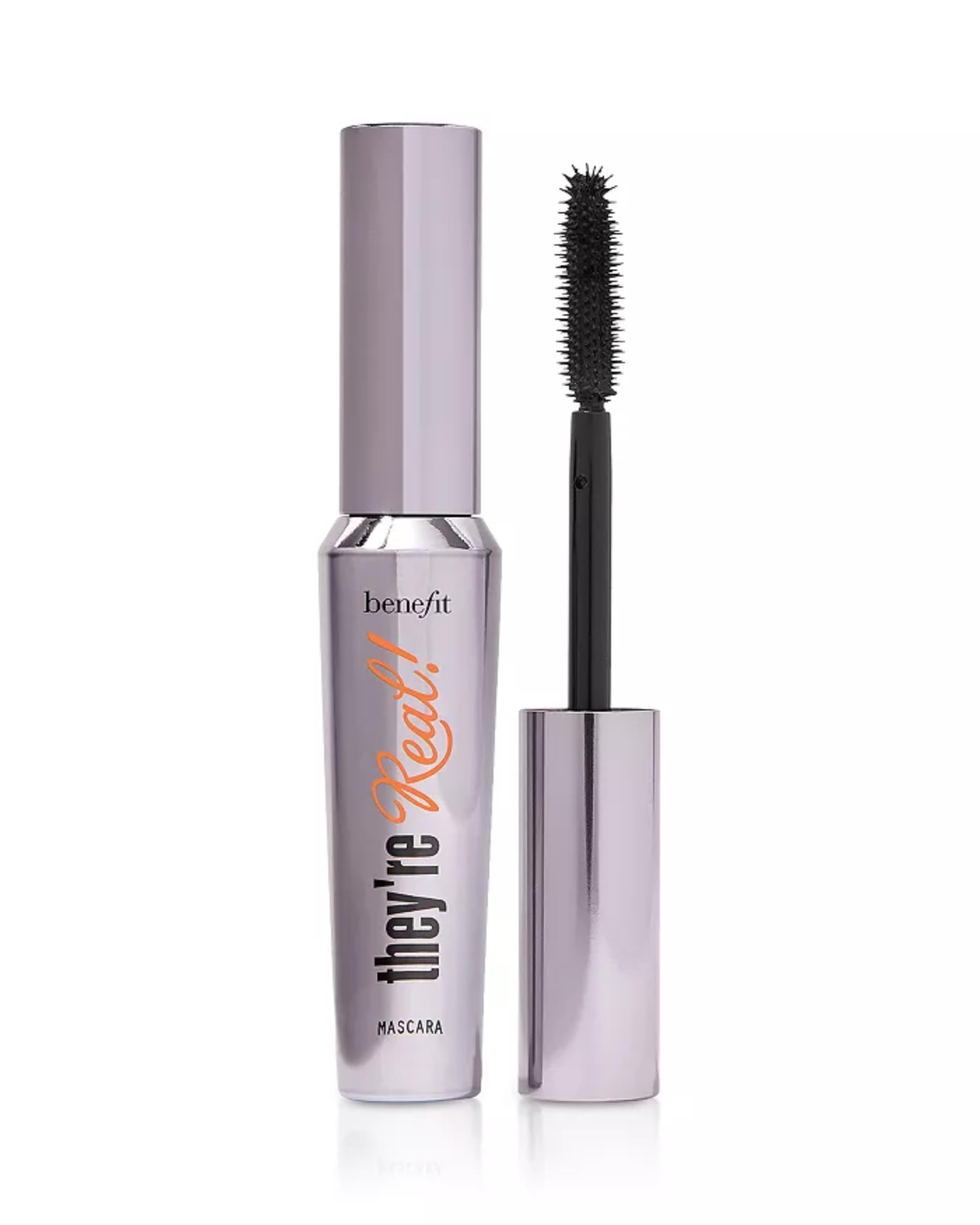 Benefit Theyre Real Mascara lashes appear twice as full in this closeup
