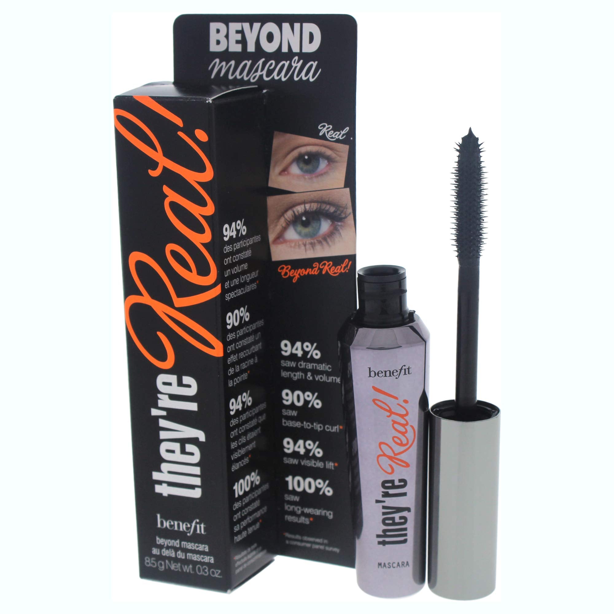 They're Real! Mascara, efecto delineado que define la mirada.