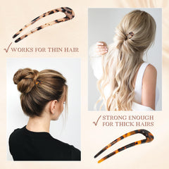 Benefree alfiler U Frances para moño chignon, fácil de colocar