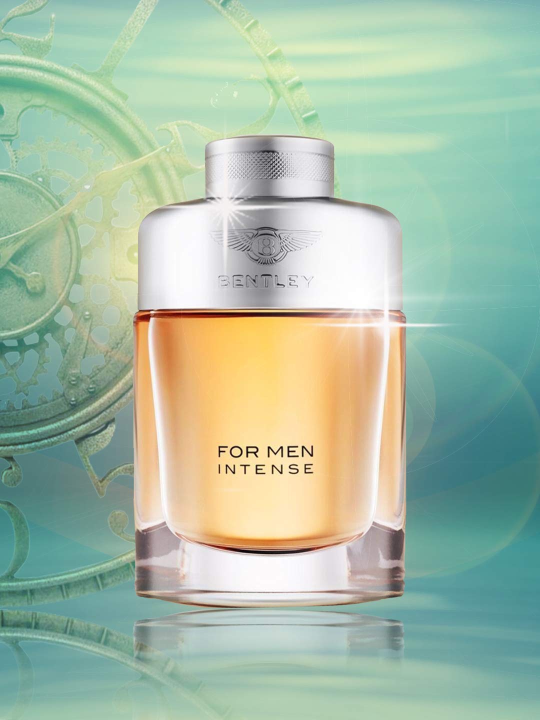Bentley INTENSE EDP bottle side view with premium craftsmanship.