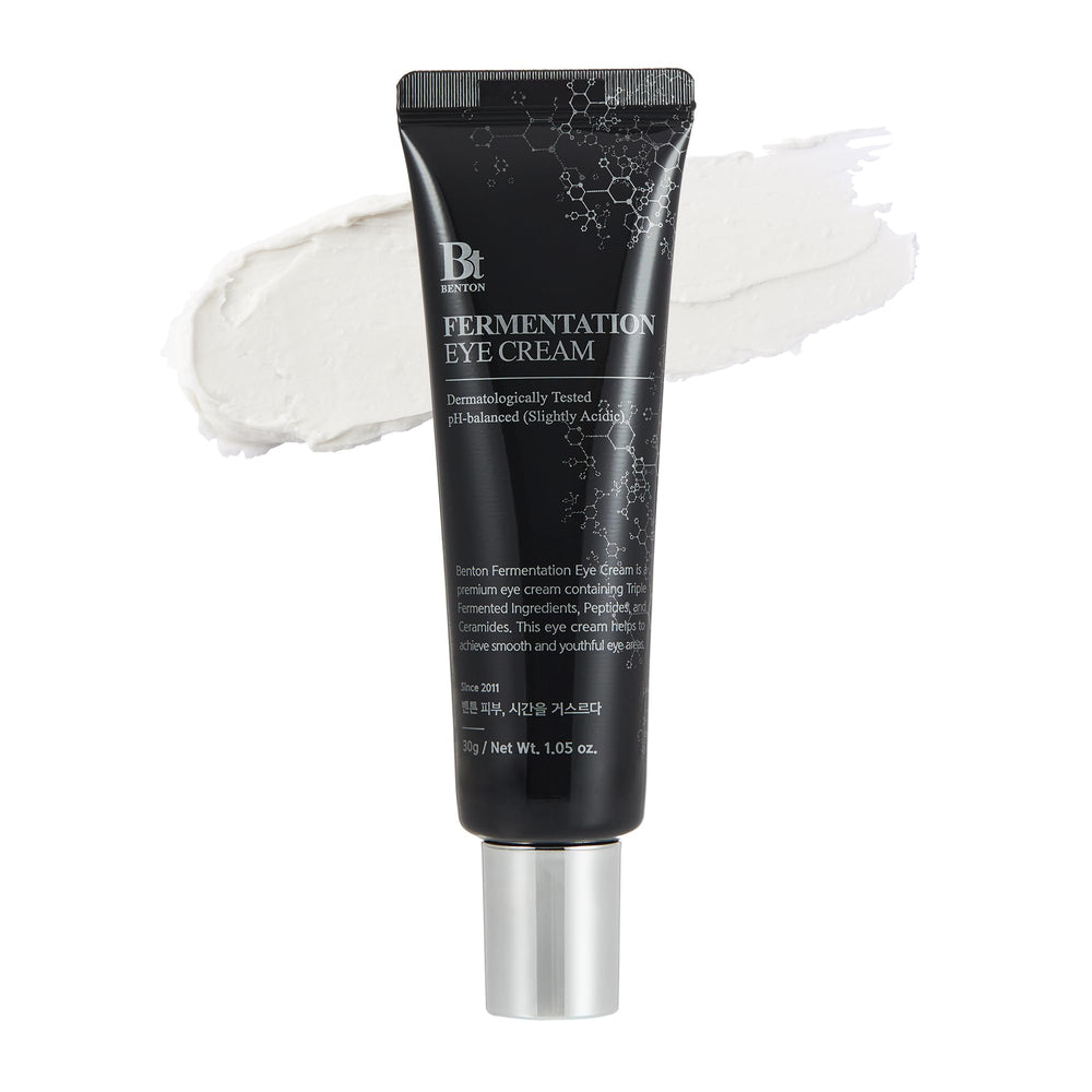 BENTON crema ojos fermentacion envase, uso diario fácil y cómodo.