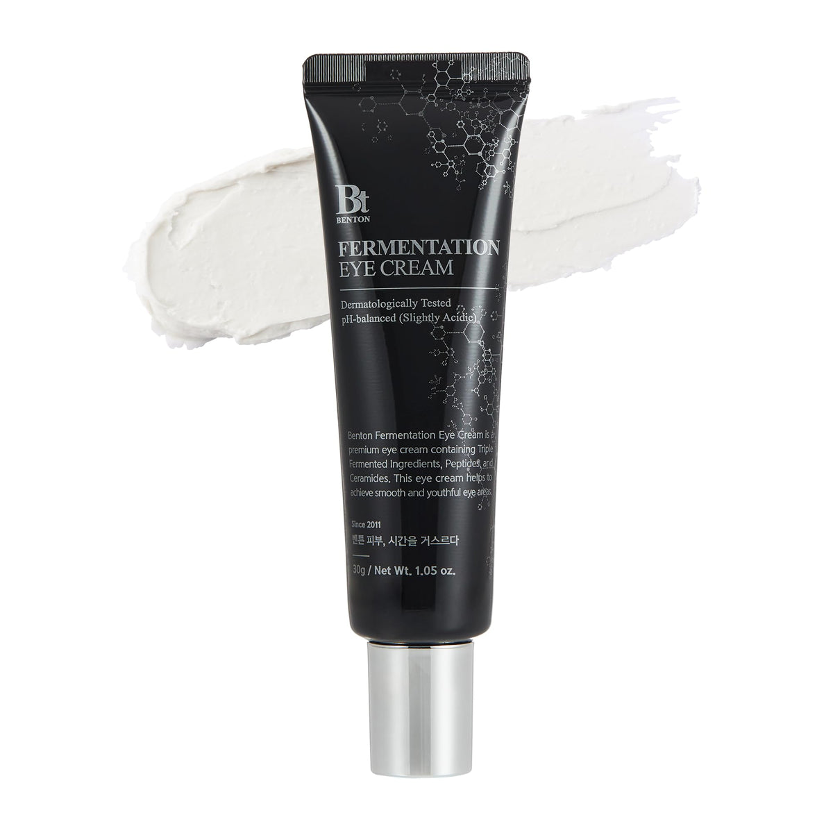 BENTON crema ojos fermentacion envase, uso diario fácil y cómodo.