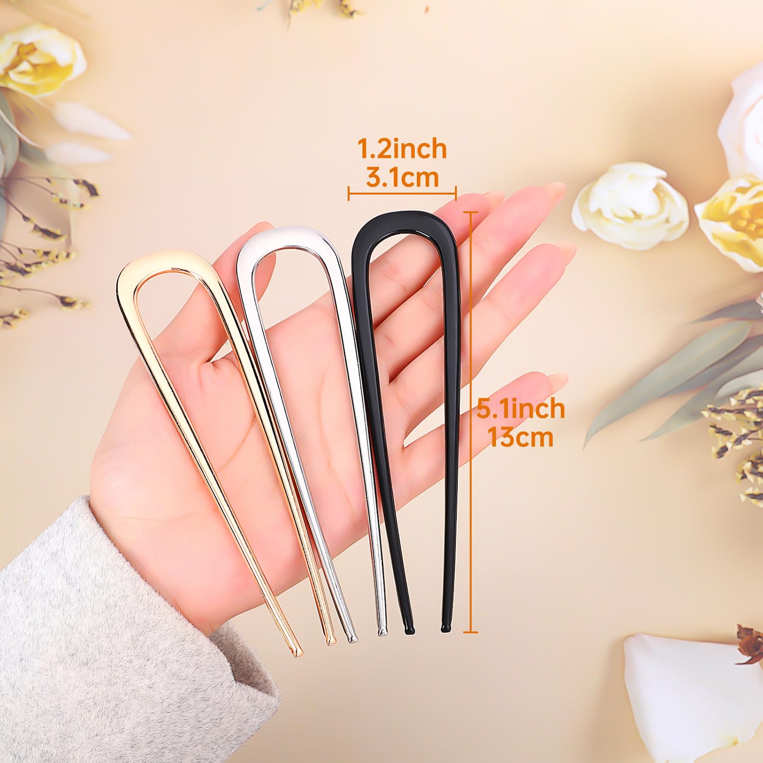 Accesorio BEoffer para moños y recogidos, cabello grueso.