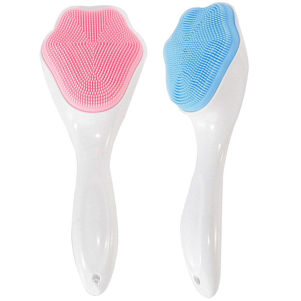 Beomeen exfoliante facial de silicona con garras de gato azul, ideal para limpieza suave.