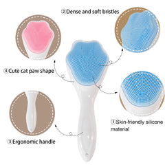 Beomeen cepillo limpiador suave de silicona facilita exfoliación y masaje suave diario.