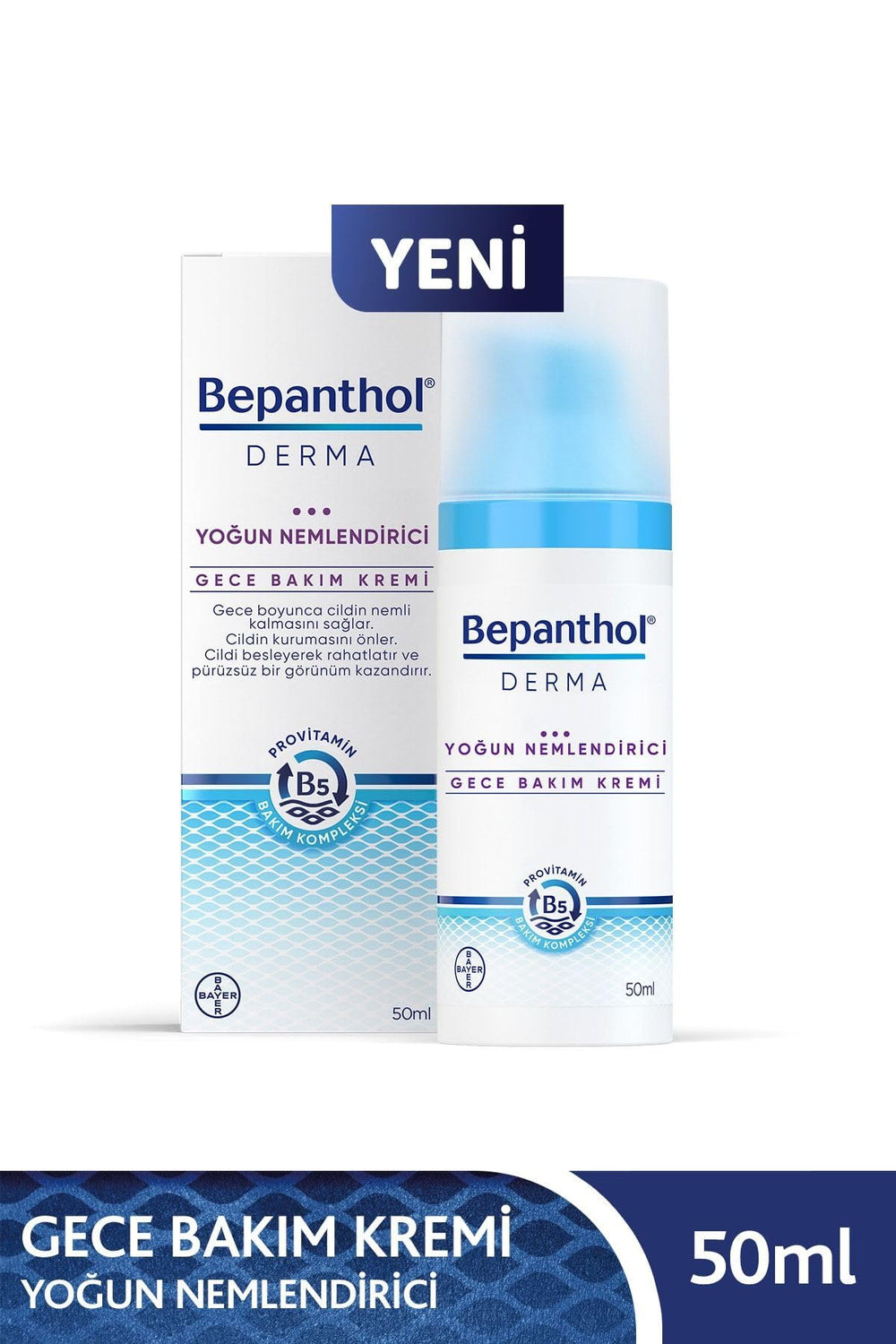 Bepanthol Derma Intensivo con glicerina hidrata de inmediato y mantiene la humedad.