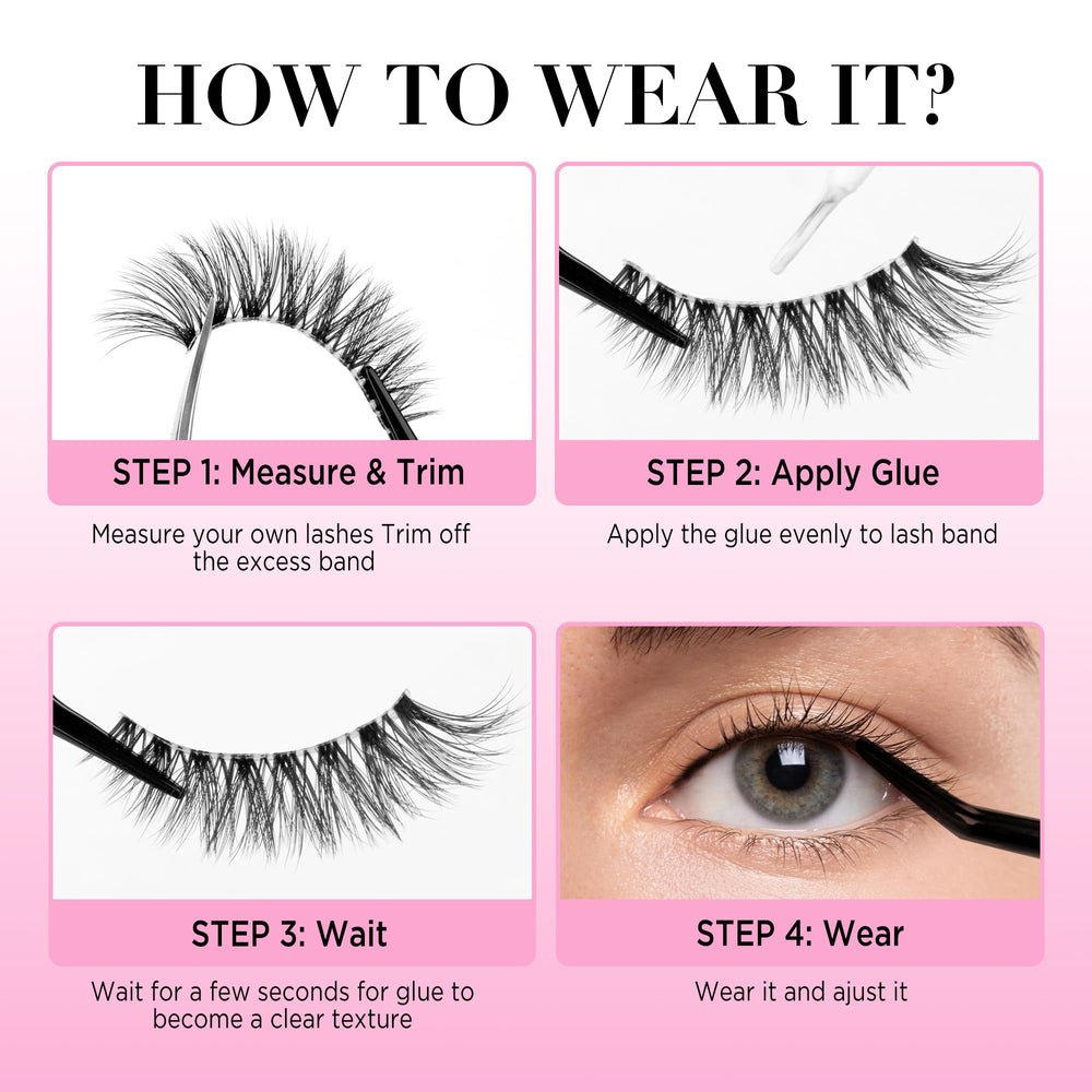 Bepholan everyday morning ready lashes close up for quick cat eye