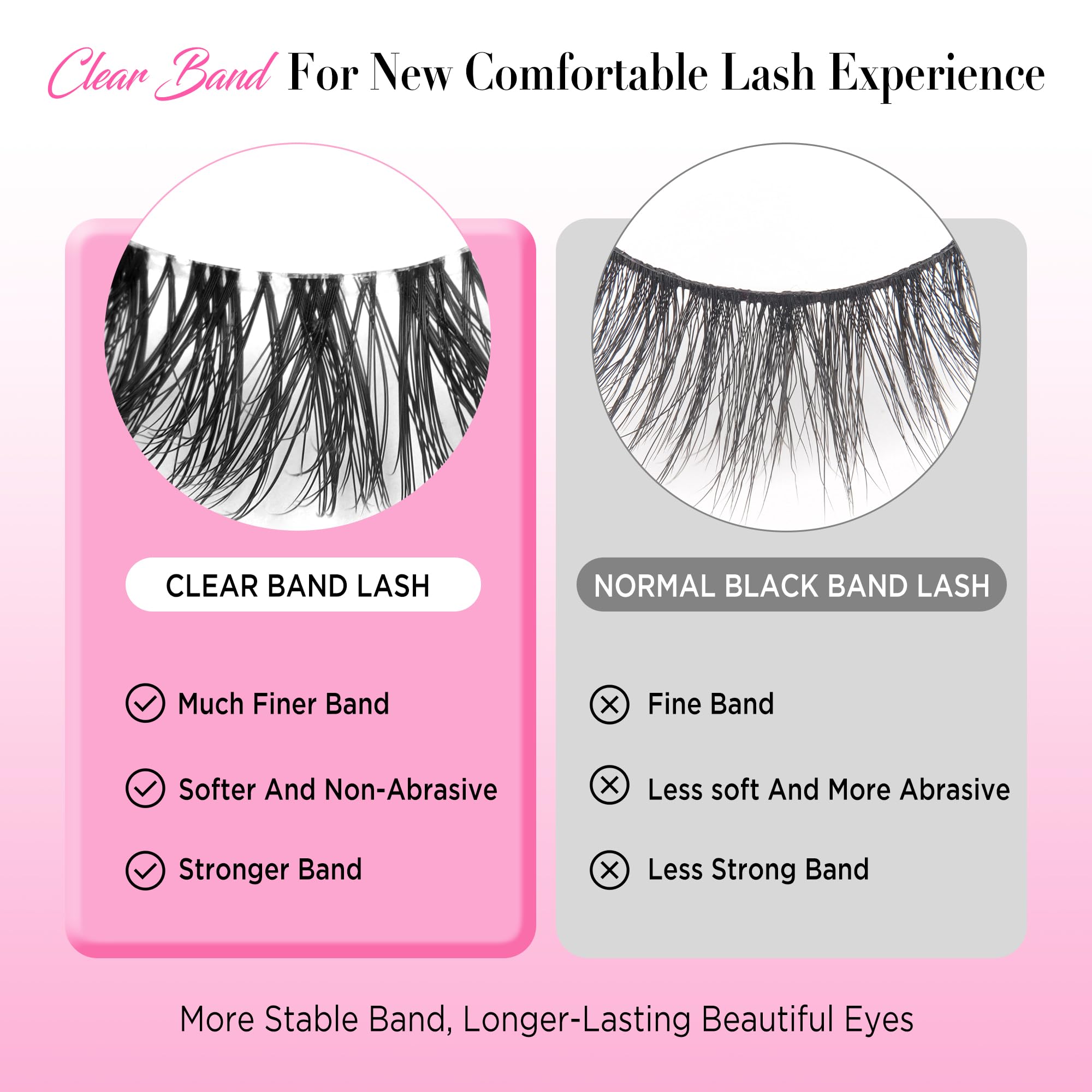 Bepholan reusable up to 12 times lashes close up