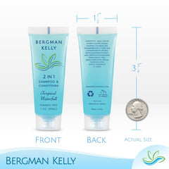 Bergman Kelly bouteille compacte, transport facile en bagage cabine 1oz.