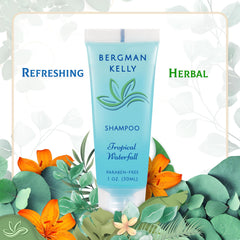 Lot de 100 bouteilles Bergman Kelly Shampoing, solution d’accueil économique.