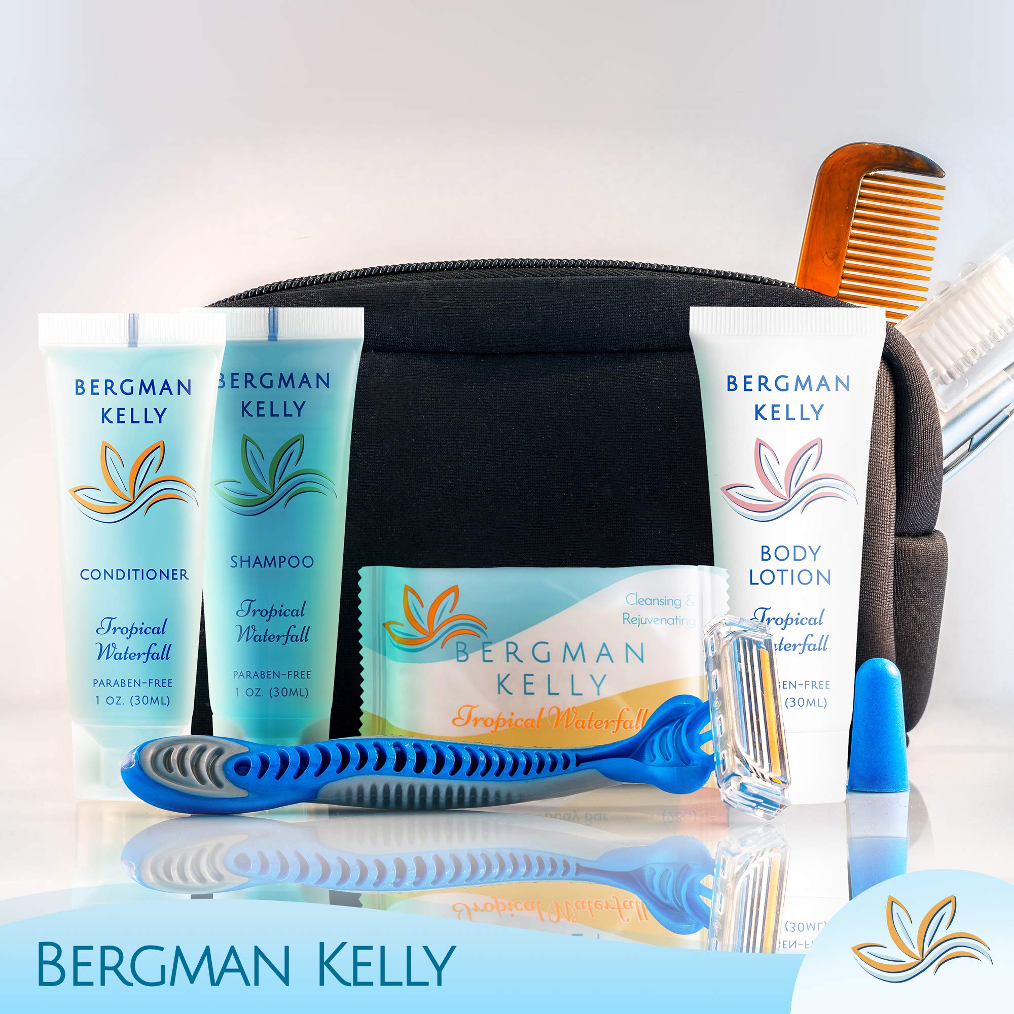 BERGMAN KELLY presentación hotelera compacta, set completo para huéspedes
