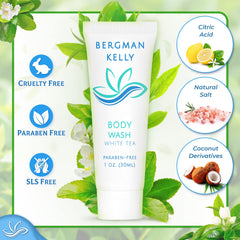 BERGMAN KELLY Gel douche senteur thé blanc, rafraîchissant pour la peau.
