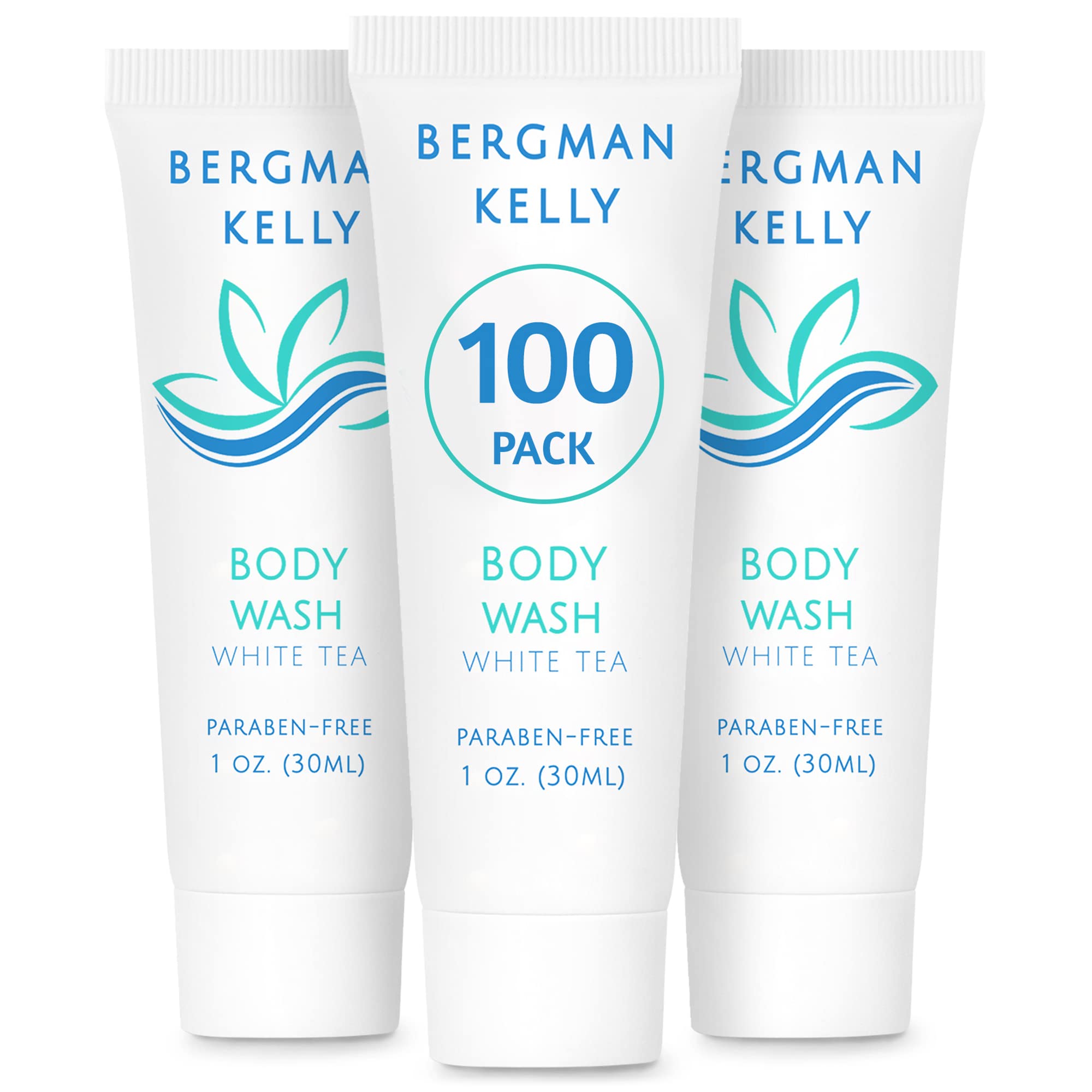 BERGMAN KELLY Gel douche voyage 30 ml, format compact idéal pour bagages.