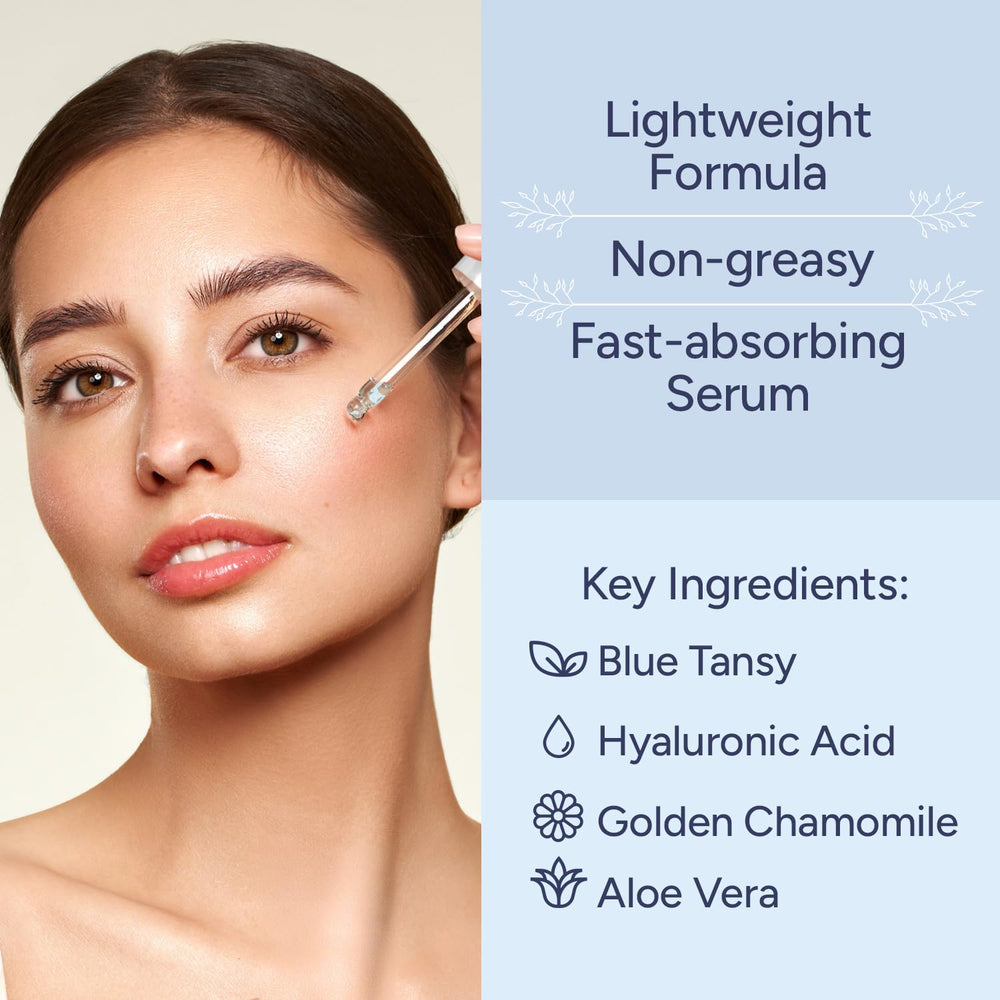 Berkland Suero Luz Roja fórmula natural con ácido hialurónico.