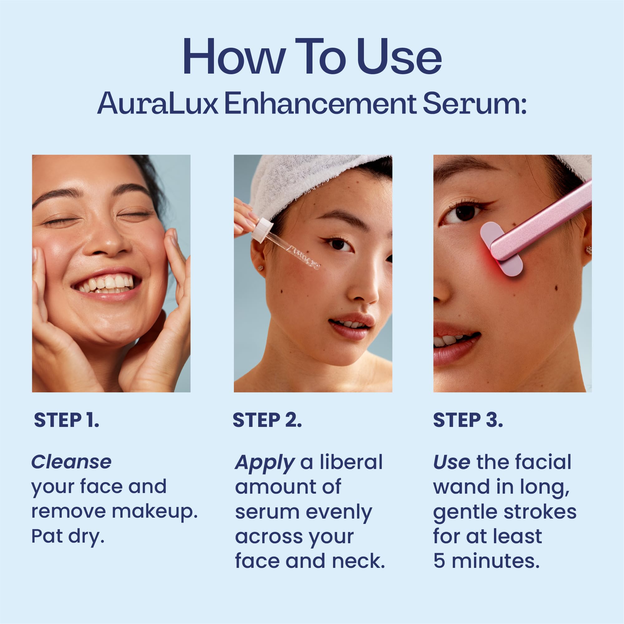Berkland Suero Luz Roja para rostro y cuello, uso diario.