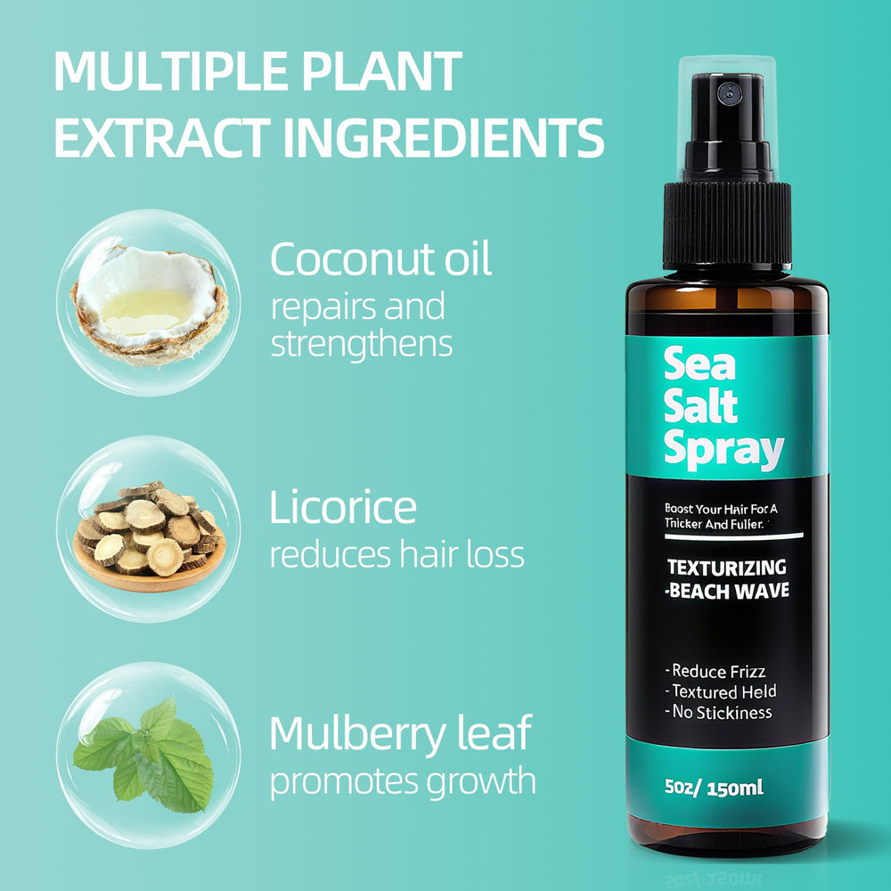 Berlaney spray sal marina rizados naturales: define y reduce frizz sin pesadez.