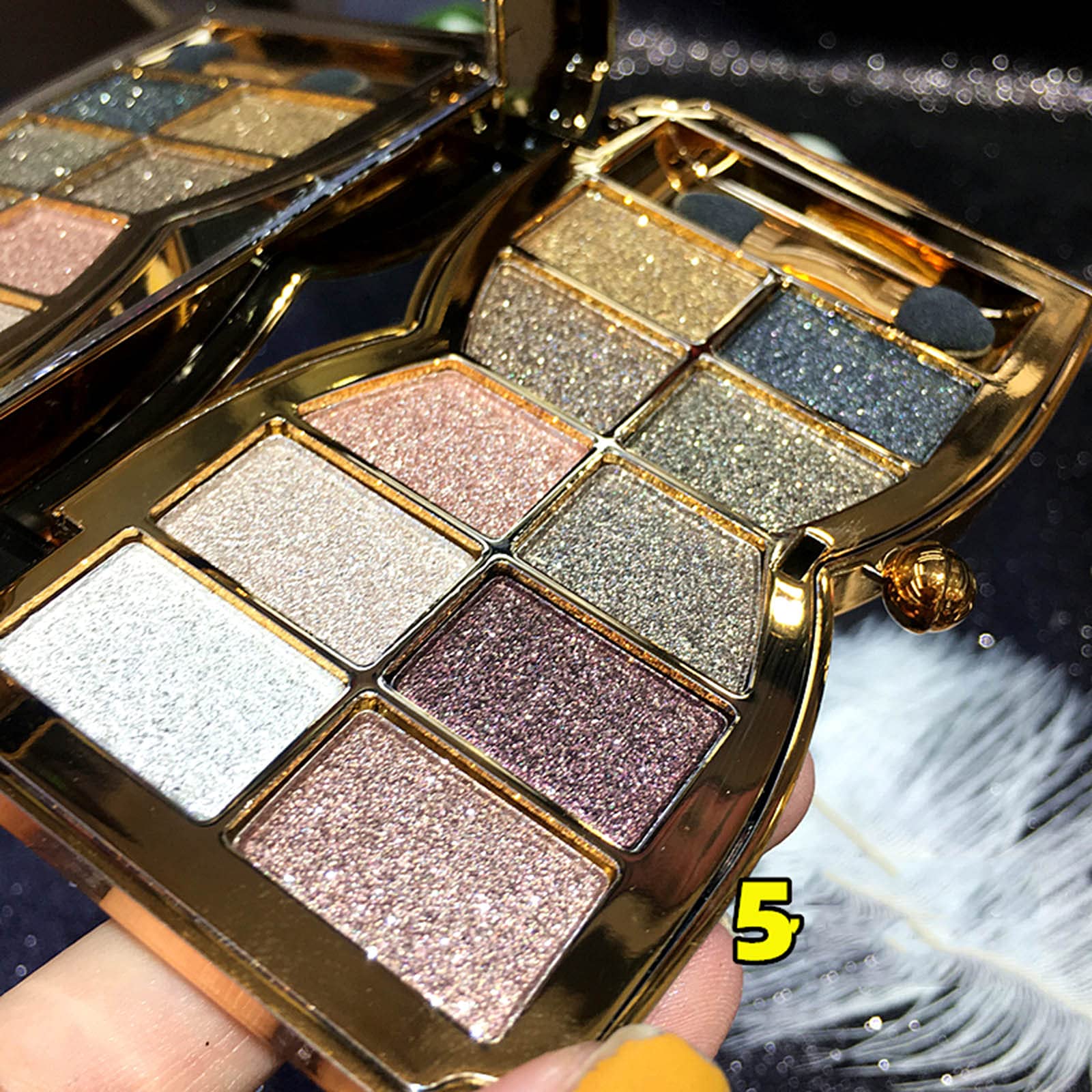Bernecy conjunto sombras que se deslizan fácilmente con brocha o dedos