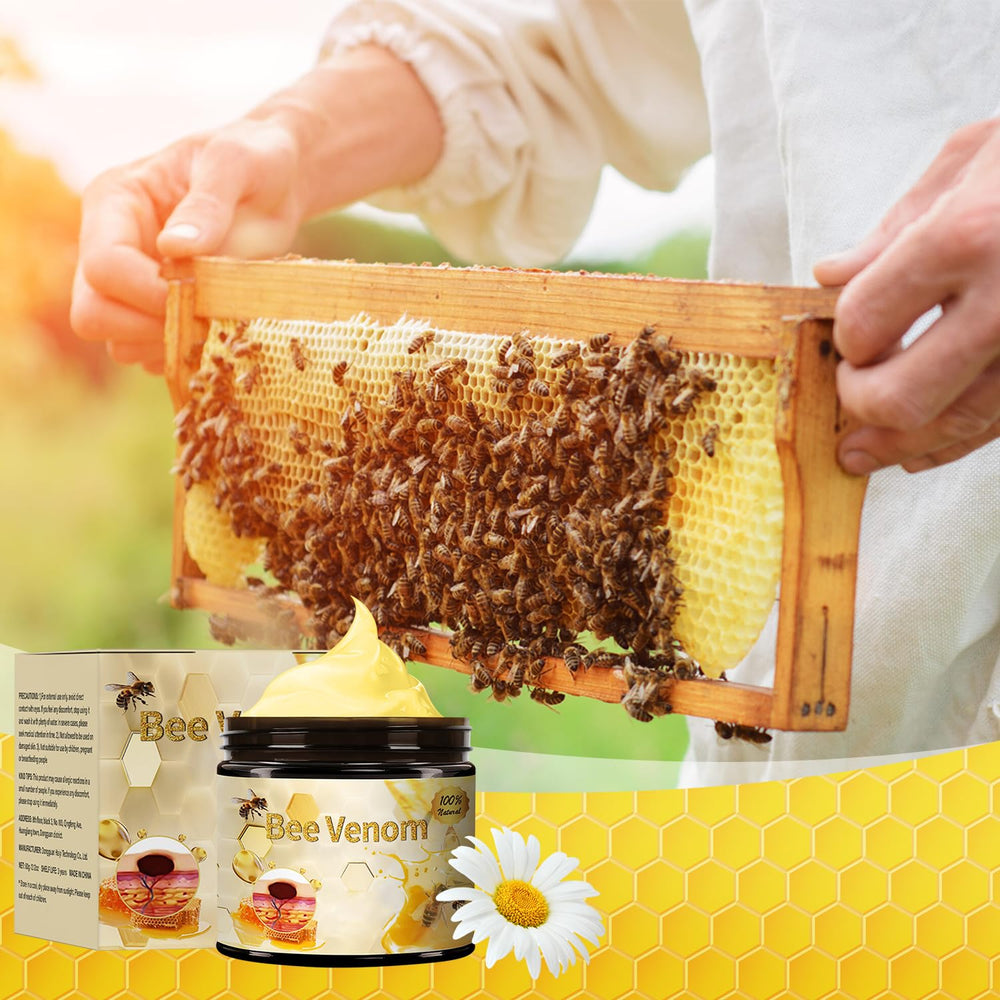Berthg caja doble de crema veneno de abeja, cuidado práctico diario.