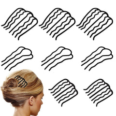 Besarme: 8 piezas de peines U con diseño francés para peinados duraderos.