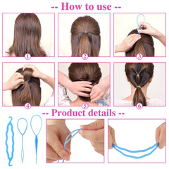 BESARME anillos Topsy Tail: permite crear coletas con detalles divertidos.
