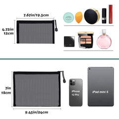 besharppin estuche-nylon-malla-transparente facilita ver el contenido