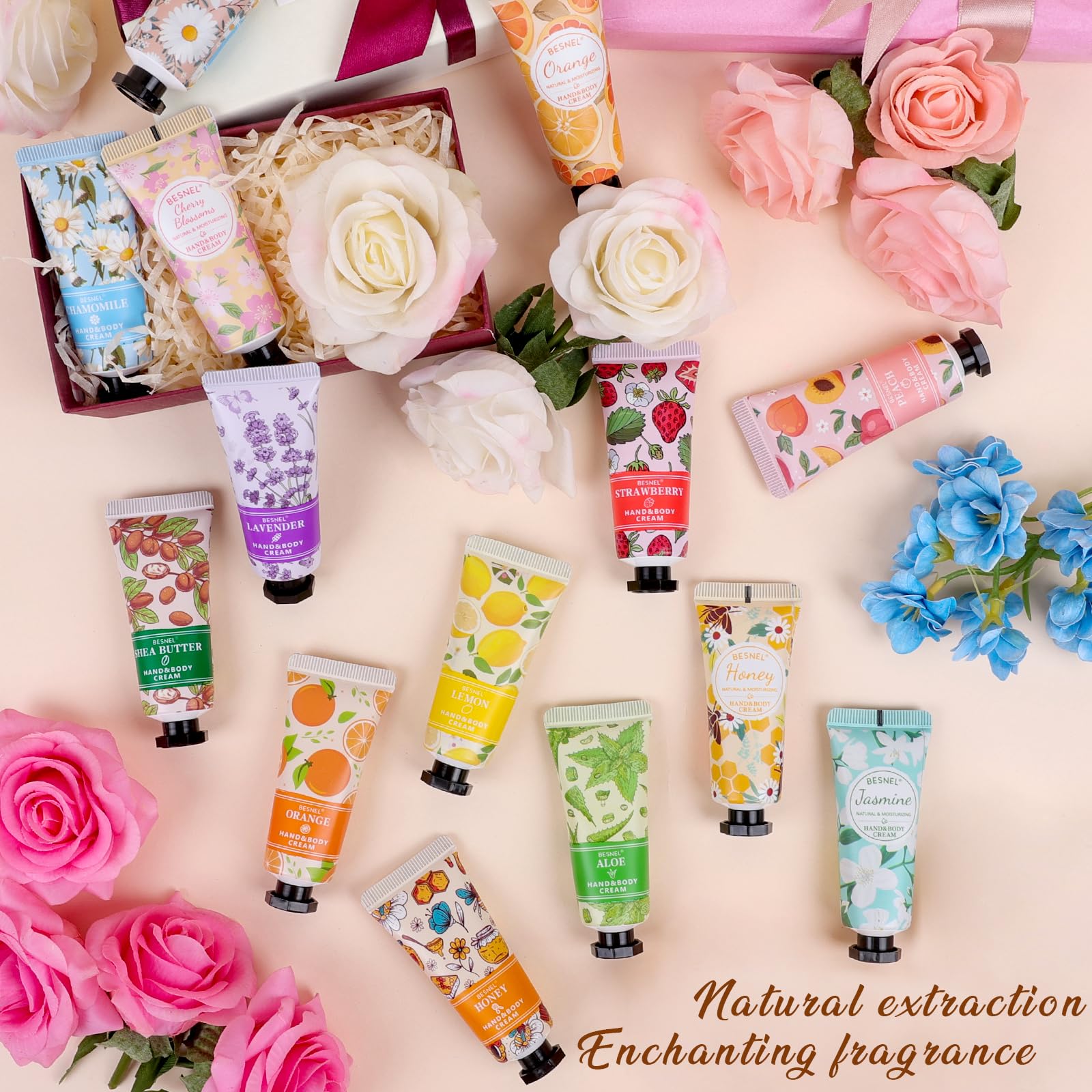 Besnel multi-fragrance set showcases 12 scents to mix daily.
