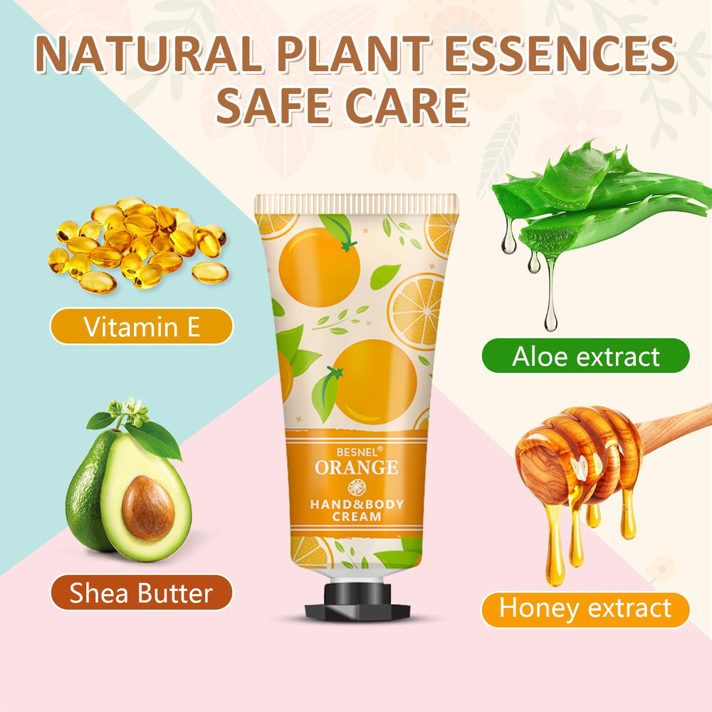 Besnel gift set featuring jasmine and chamomile hand creams for soothing routines.