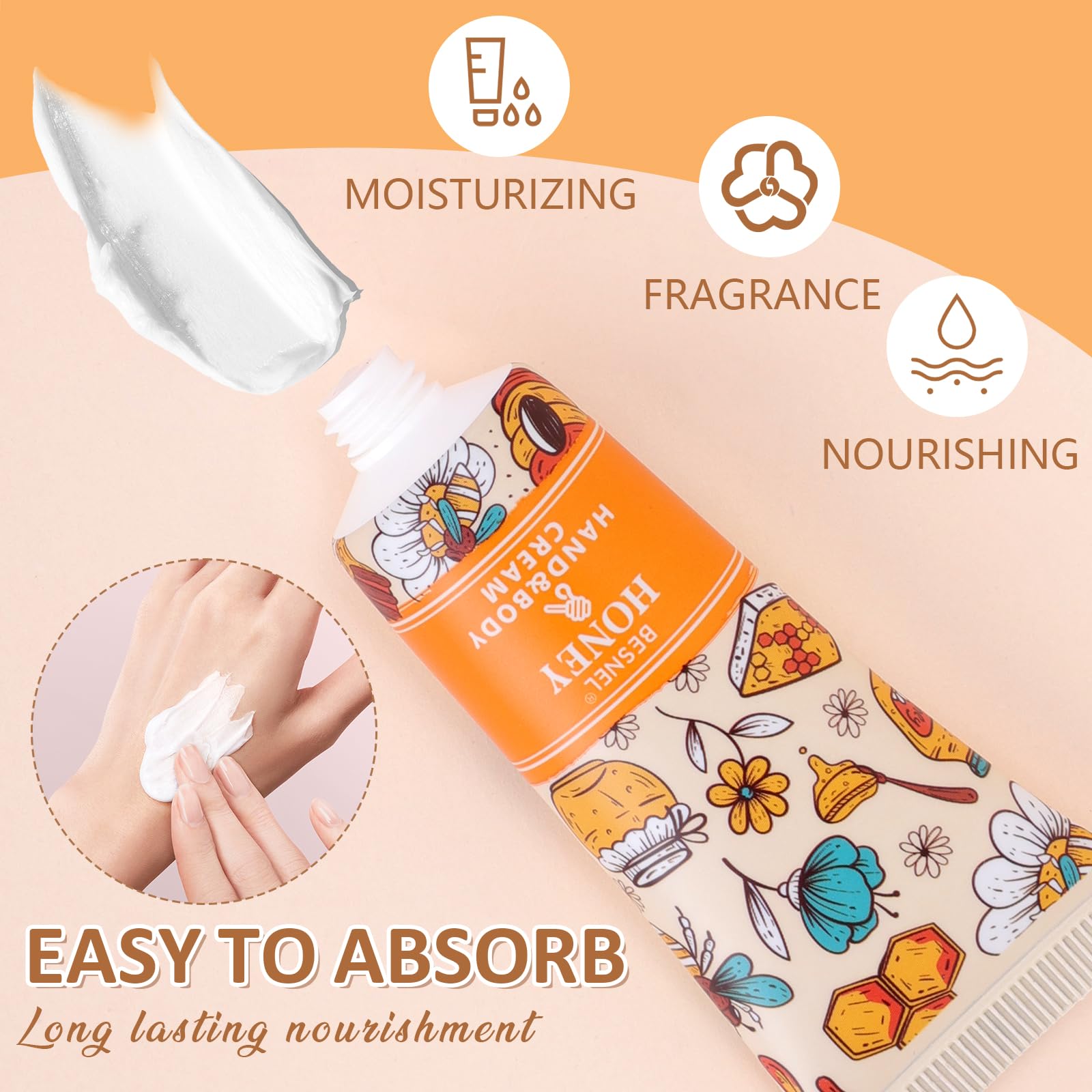 BESNEL crema manos mini jazmín absorción rápida
