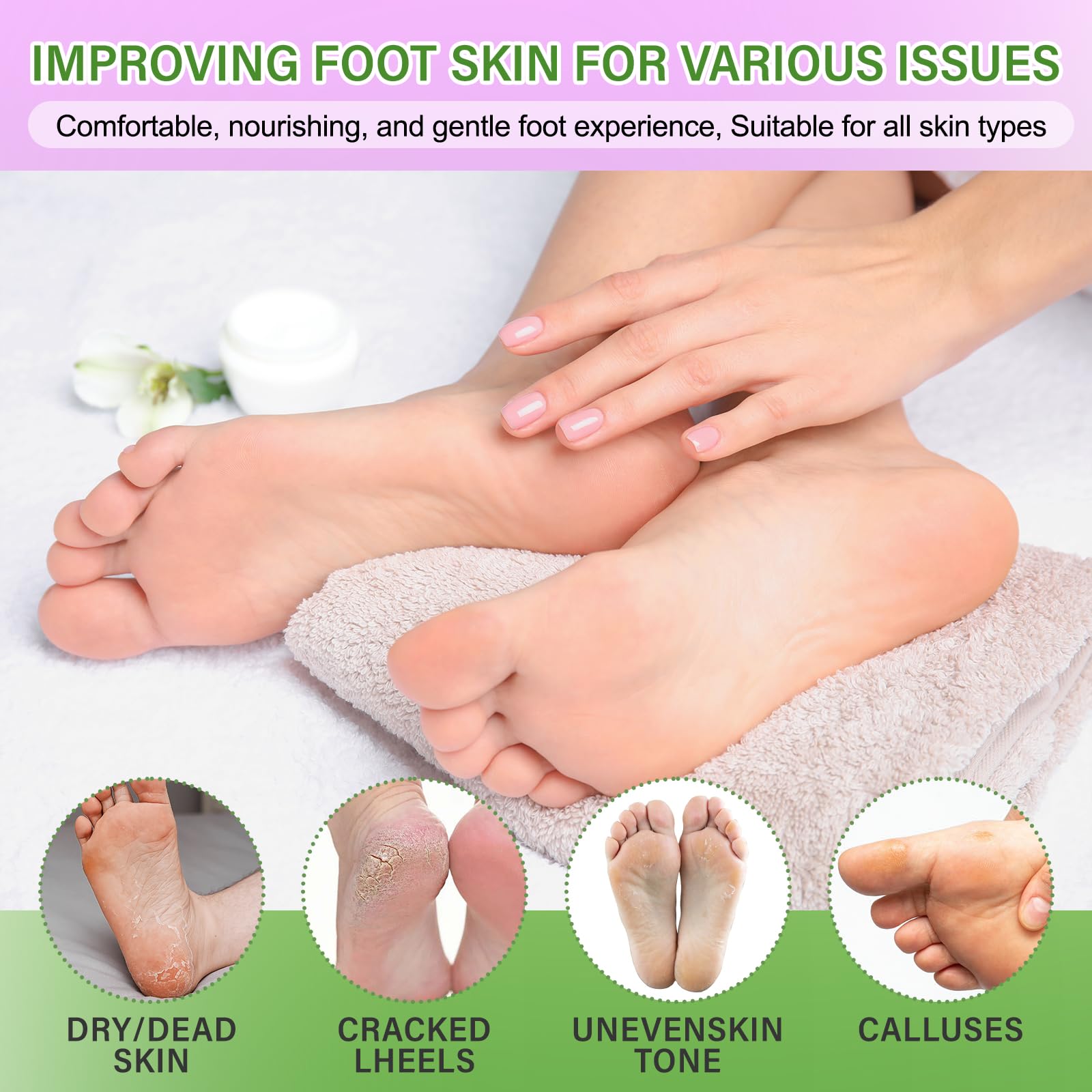 Besnel foot mask package presents a gift-ready self care option.