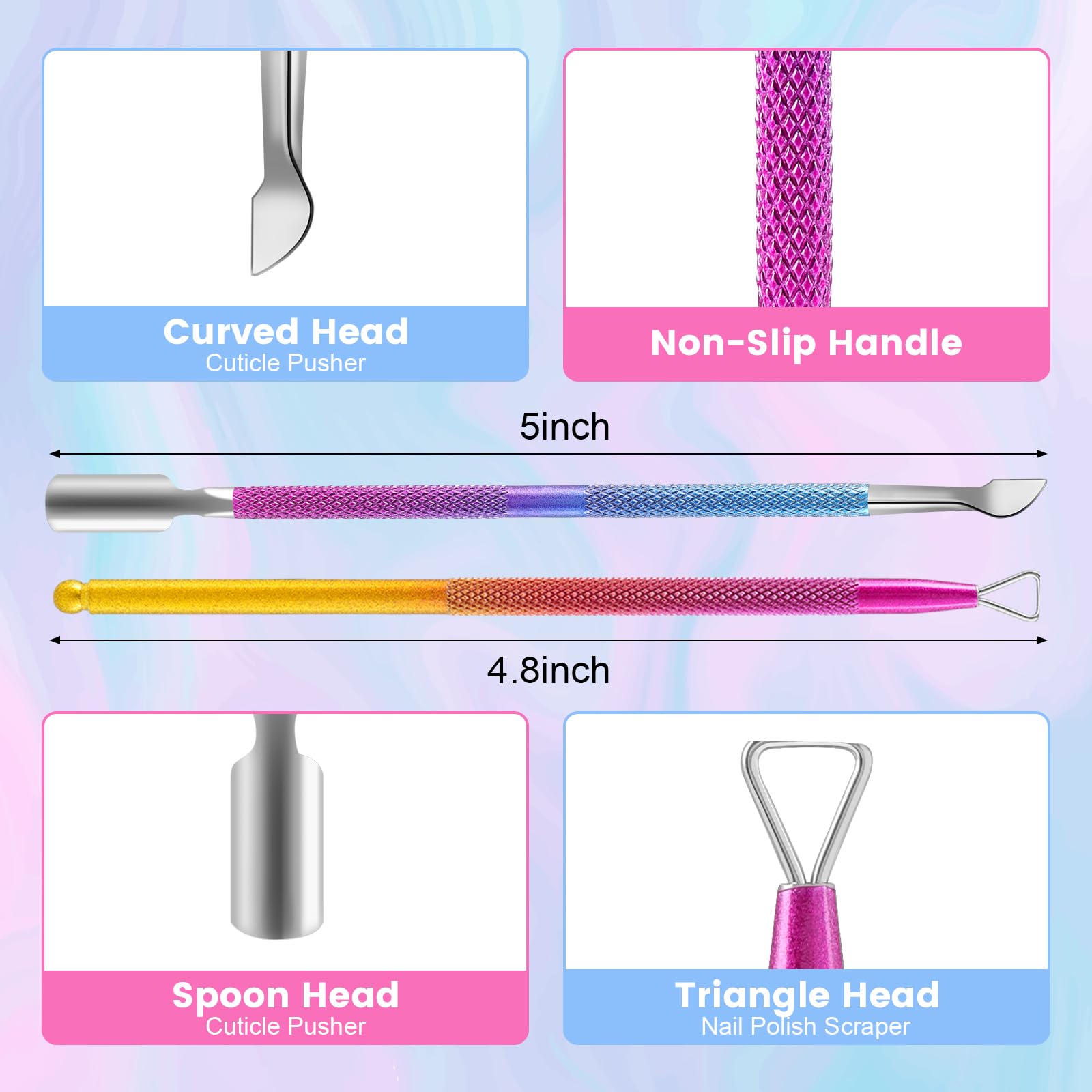 Besnel kit remoción esmalte gel 4 en 1 para manicura en casa