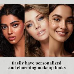Parches holográficos dorados BESNEL para maquillaje duradero y resistente