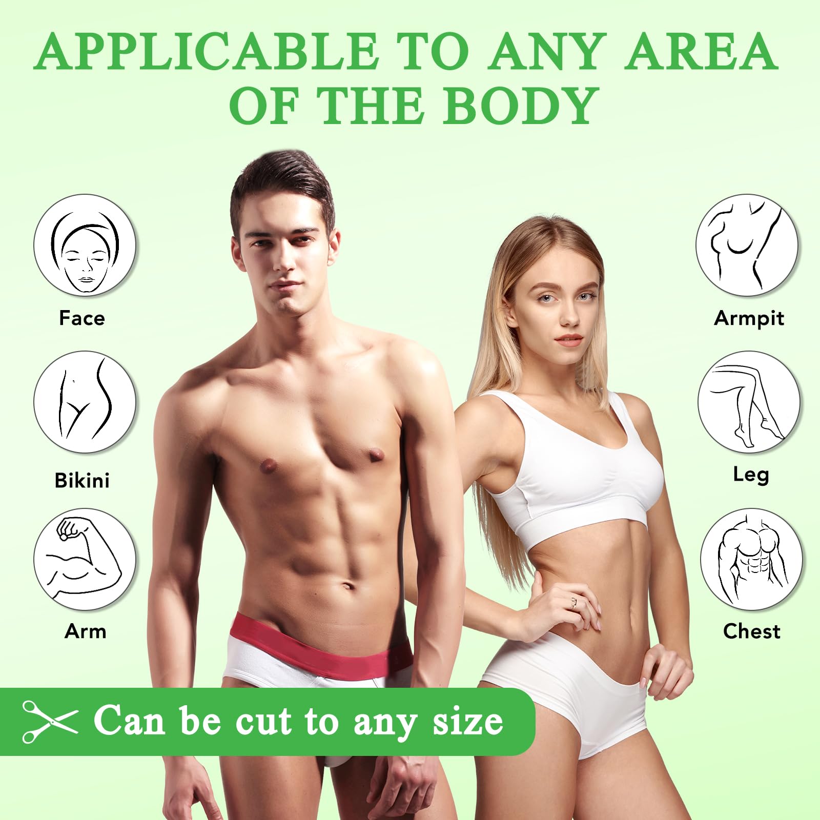 Tira grande BESNEL 3,5x7 pulgadas para cuerpo y piernas.