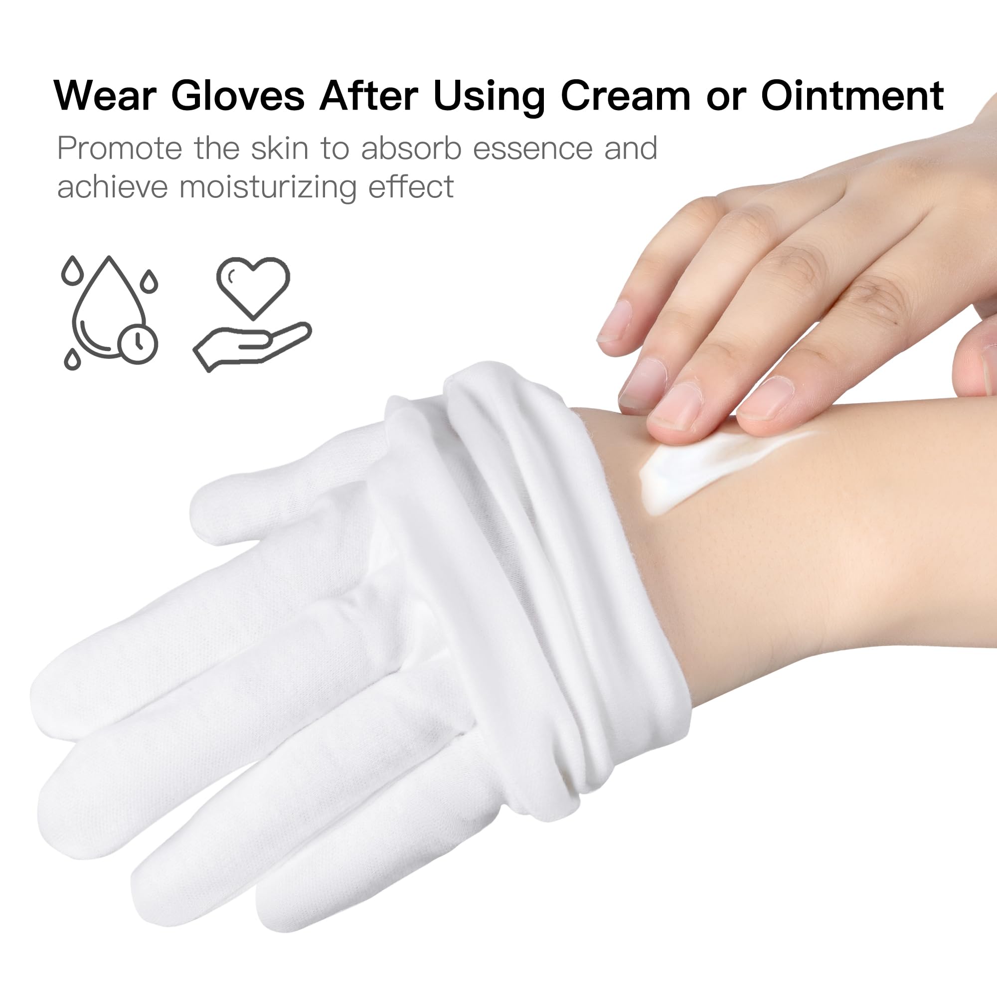 Calcetines BESSLEE con crema para pies para noches suaves.